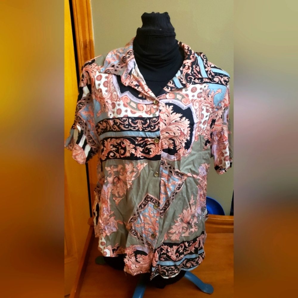 4/$20 Colorful button up top